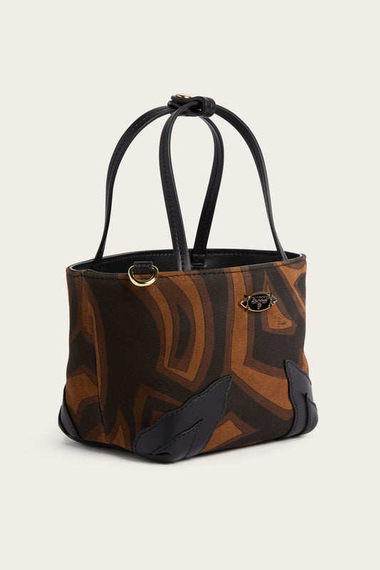 Palio Printed Suede Tote Bag