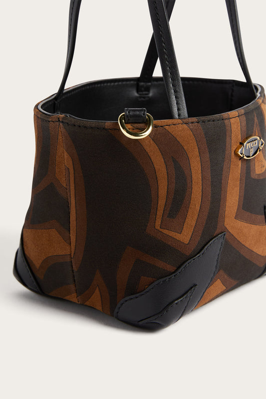 Palio Printed Suede Tote Bag