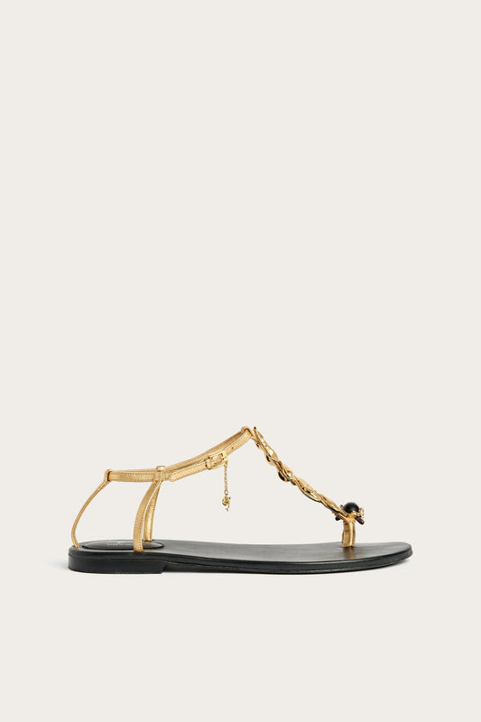 Nappa Leather Jewel Sandals