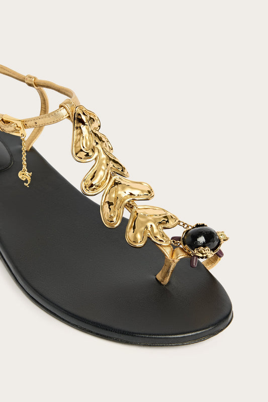 Nappa Leather Jewel Sandals