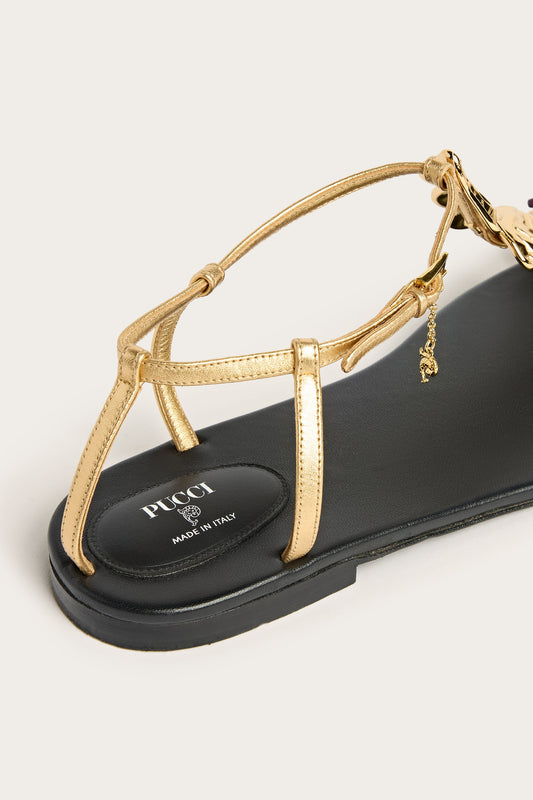 Nappa Leather Jewel Sandals