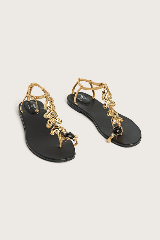 Nappa Leather Jewel Sandals