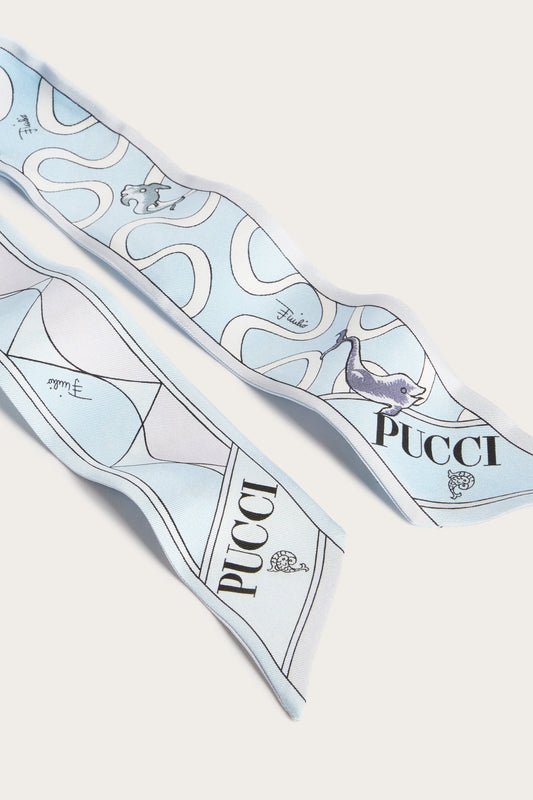 Mixed Print Silk Bandeau