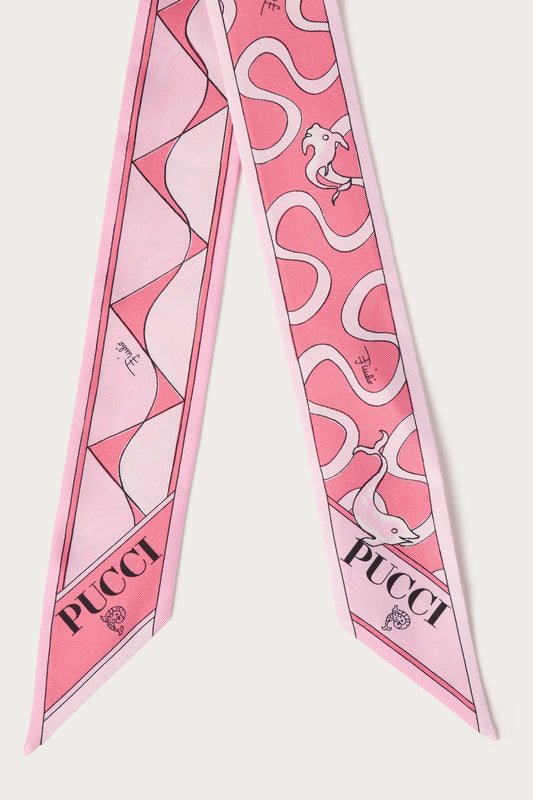 Mixed Print Silk Bandeau