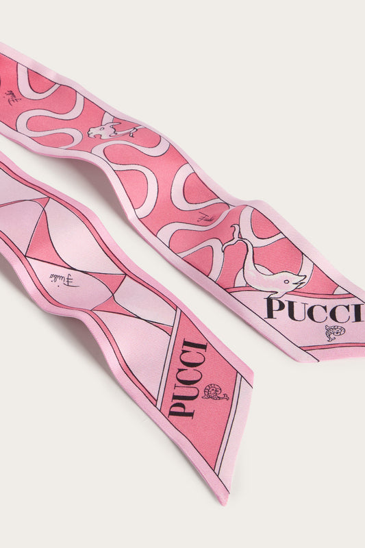 Mixed Print Silk Bandeau