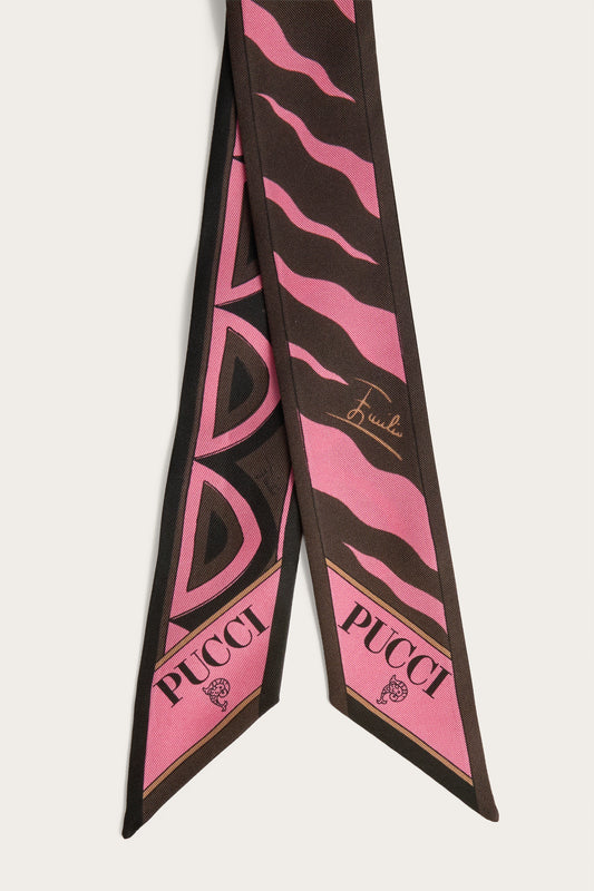 Baiadera and Fiamme Print Silk Bandeau