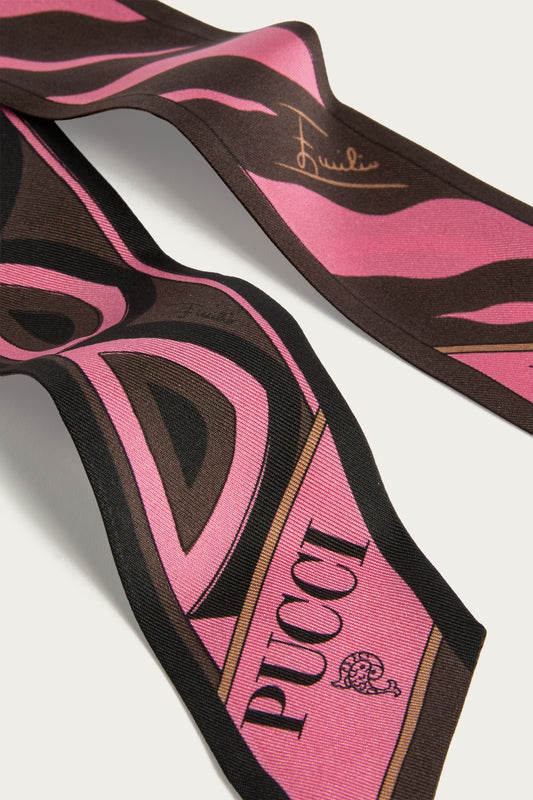 Baiadera and Fiamme Print Silk Bandeau