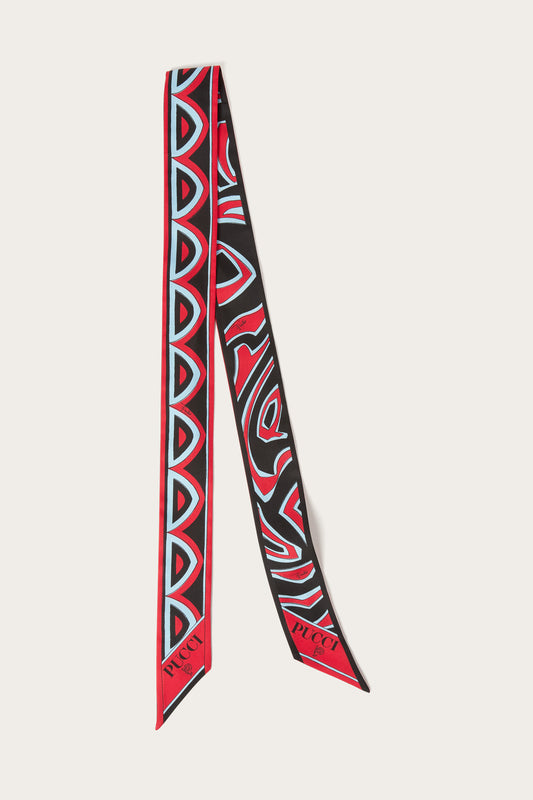 Mixed Print Silk Bandeau