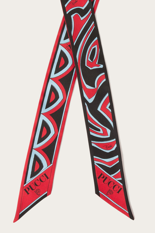 Mixed Print Silk Bandeau