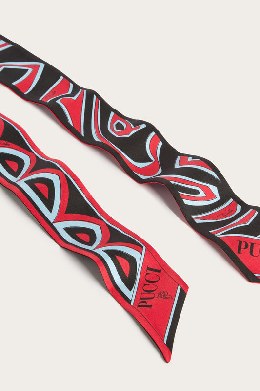 Mixed Print Silk Bandeau