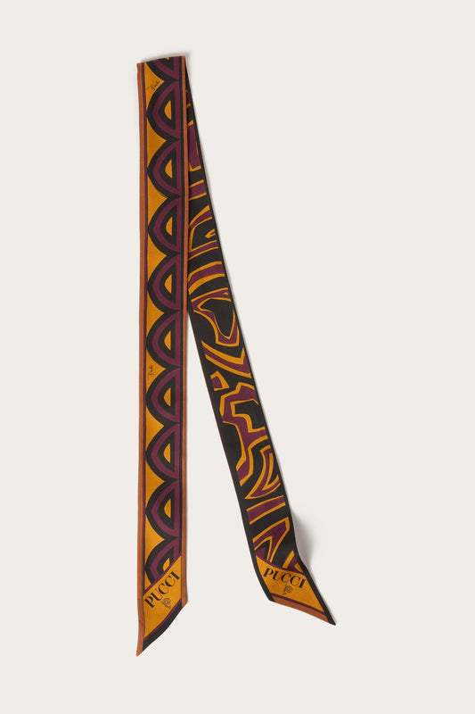 Mixed Print Silk Bandeau