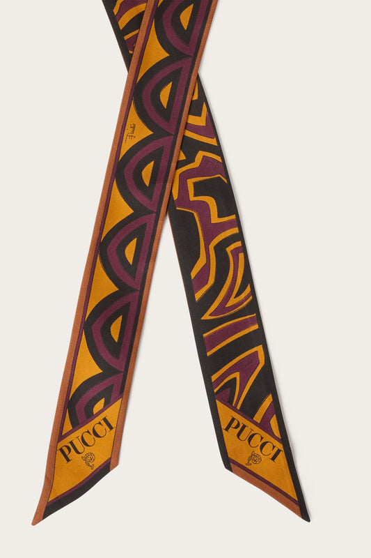 Mixed Print Silk Bandeau