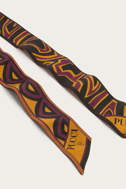 Mixed Print Silk Bandeau