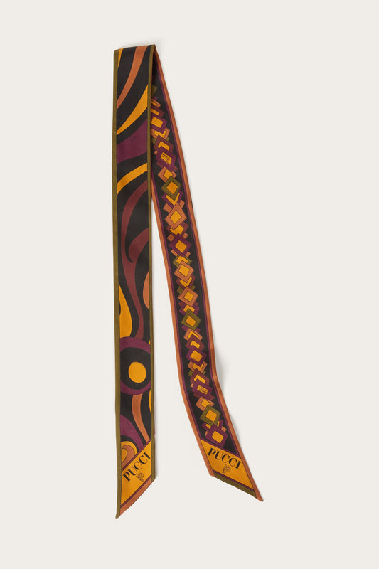 Mixed Print Silk Bandeau
