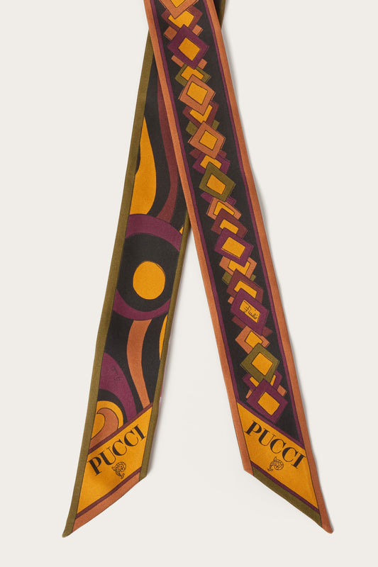 Mixed Print Silk Bandeau