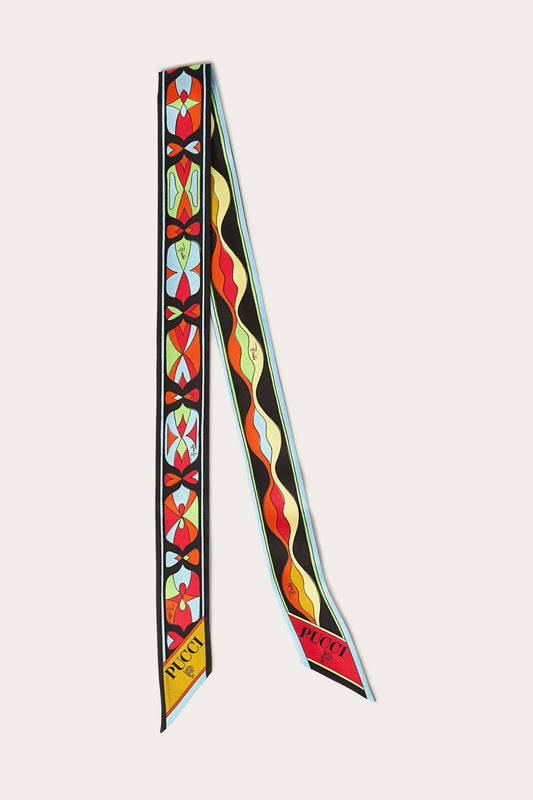 Mixed Print Silk Bandeau