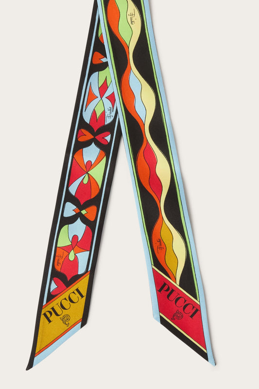 Mixed Print Silk Bandeau