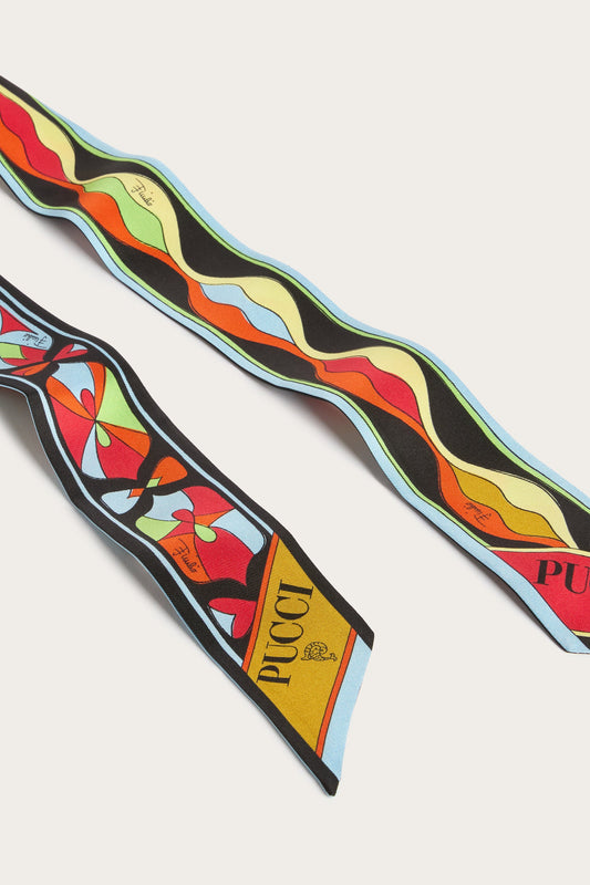 Mixed Print Silk Bandeau