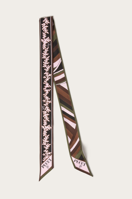 Mixed Print Silk Bandeau