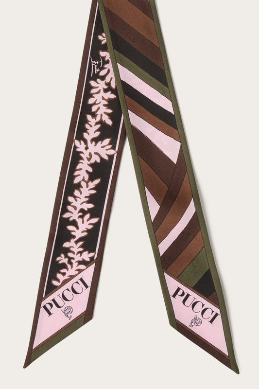 Mixed Print Silk Bandeau