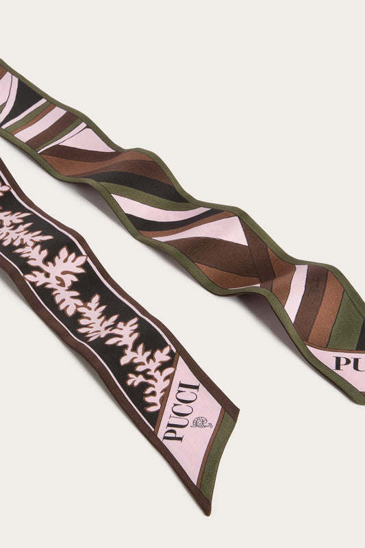 Mixed Print Silk Bandeau