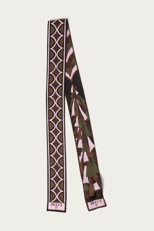 Mixed Print Silk Bandeau