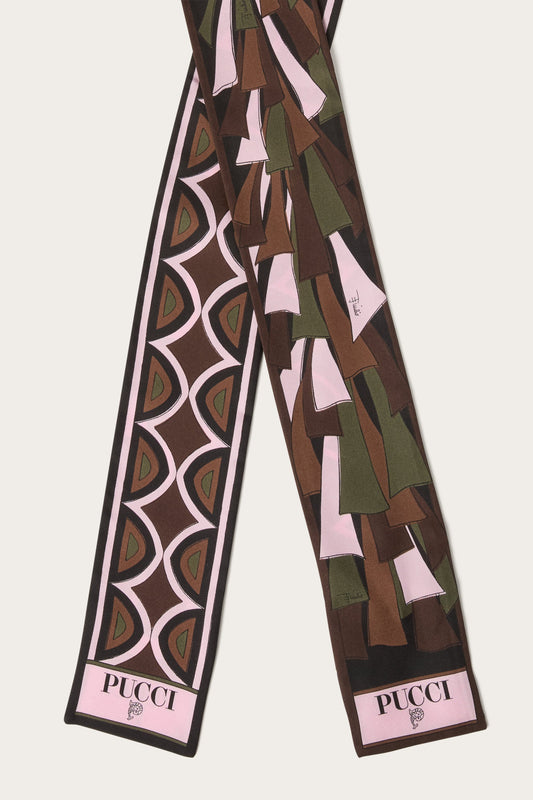 Mixed Print Silk Bandeau