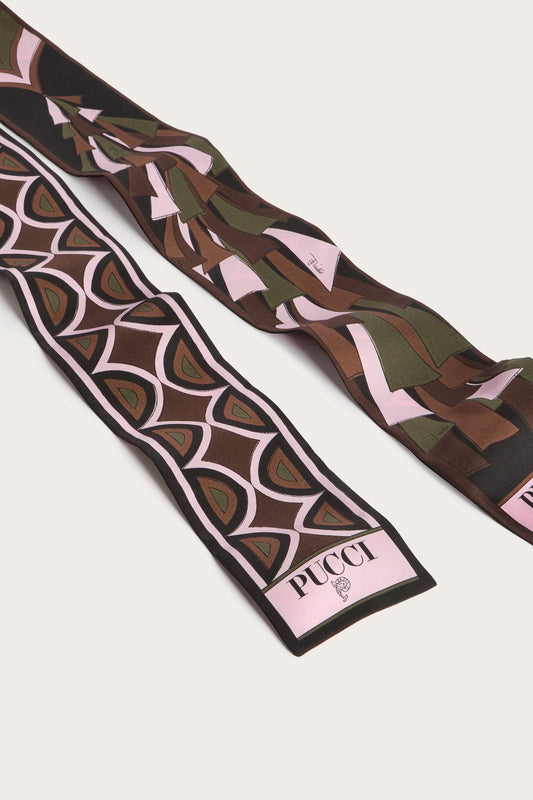 Mixed Print Silk Bandeau