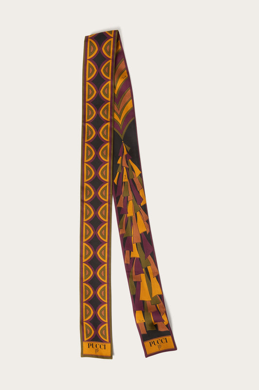 Mixed Print Silk Bandeau