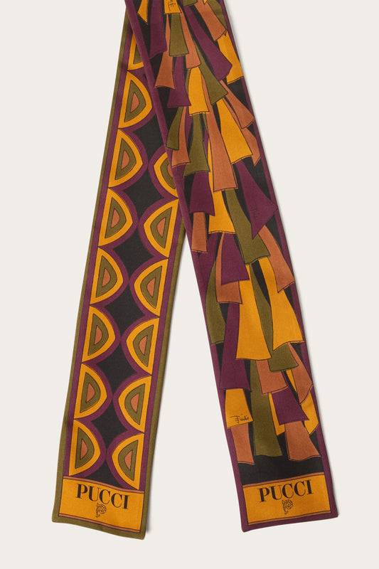 Mixed Print Silk Bandeau