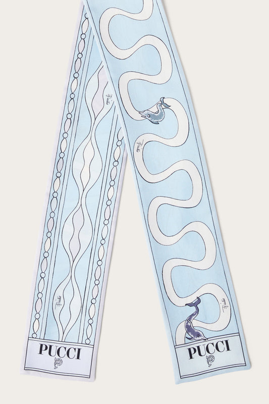 Mixed Print Silk Bandeau