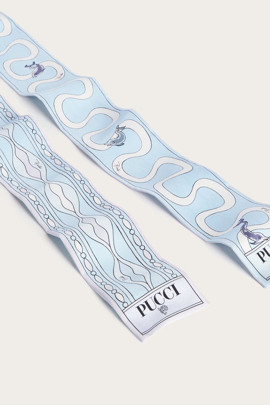 Mixed Print Silk Bandeau