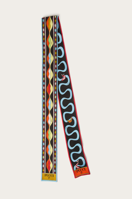 Mixed Print Silk Bandeau