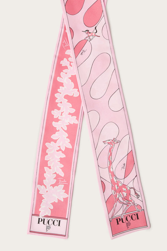 Mixed Print Silk Bandeau