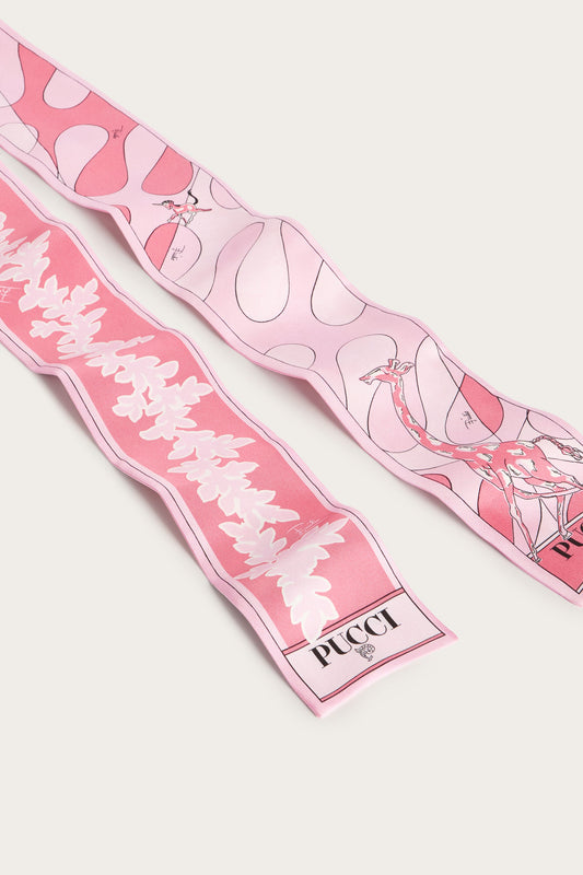 Mixed Print Silk Bandeau