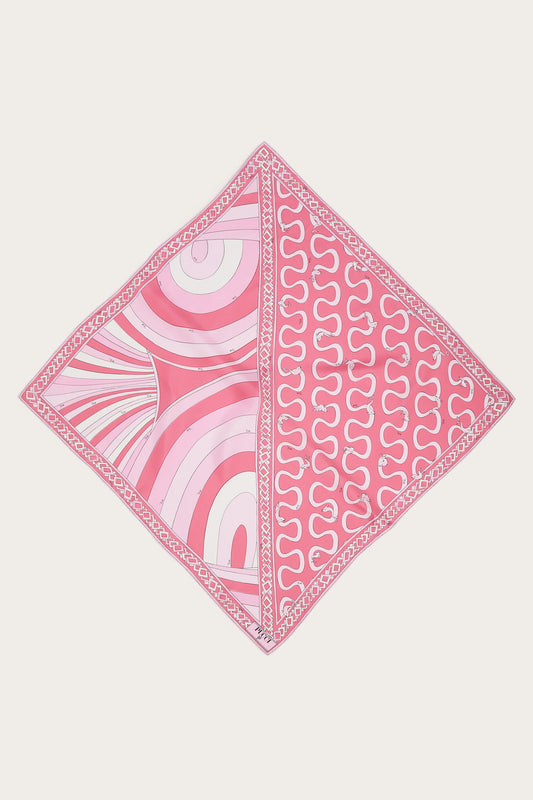 Onda and Iride Print Silk Scarf