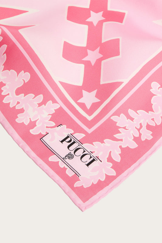 Valdimontone Print Silk Scarf
