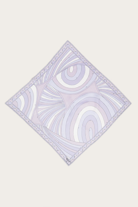 Iride Print Double-Faced Silk Scarf