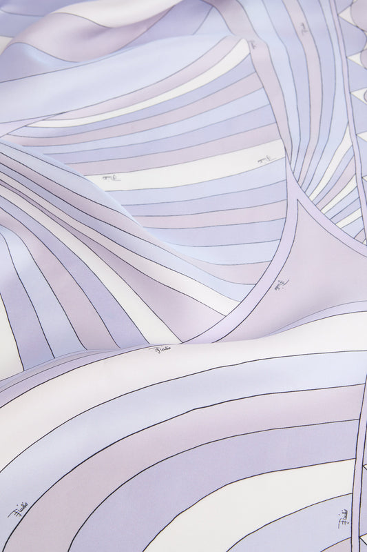 Iride Print Double-Faced Silk Scarf