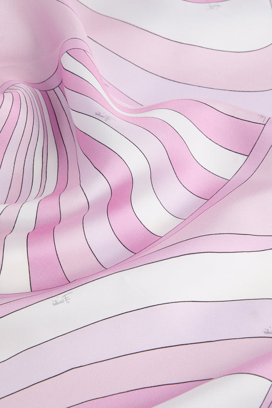 Iride Print Double-Faced Silk Scarf