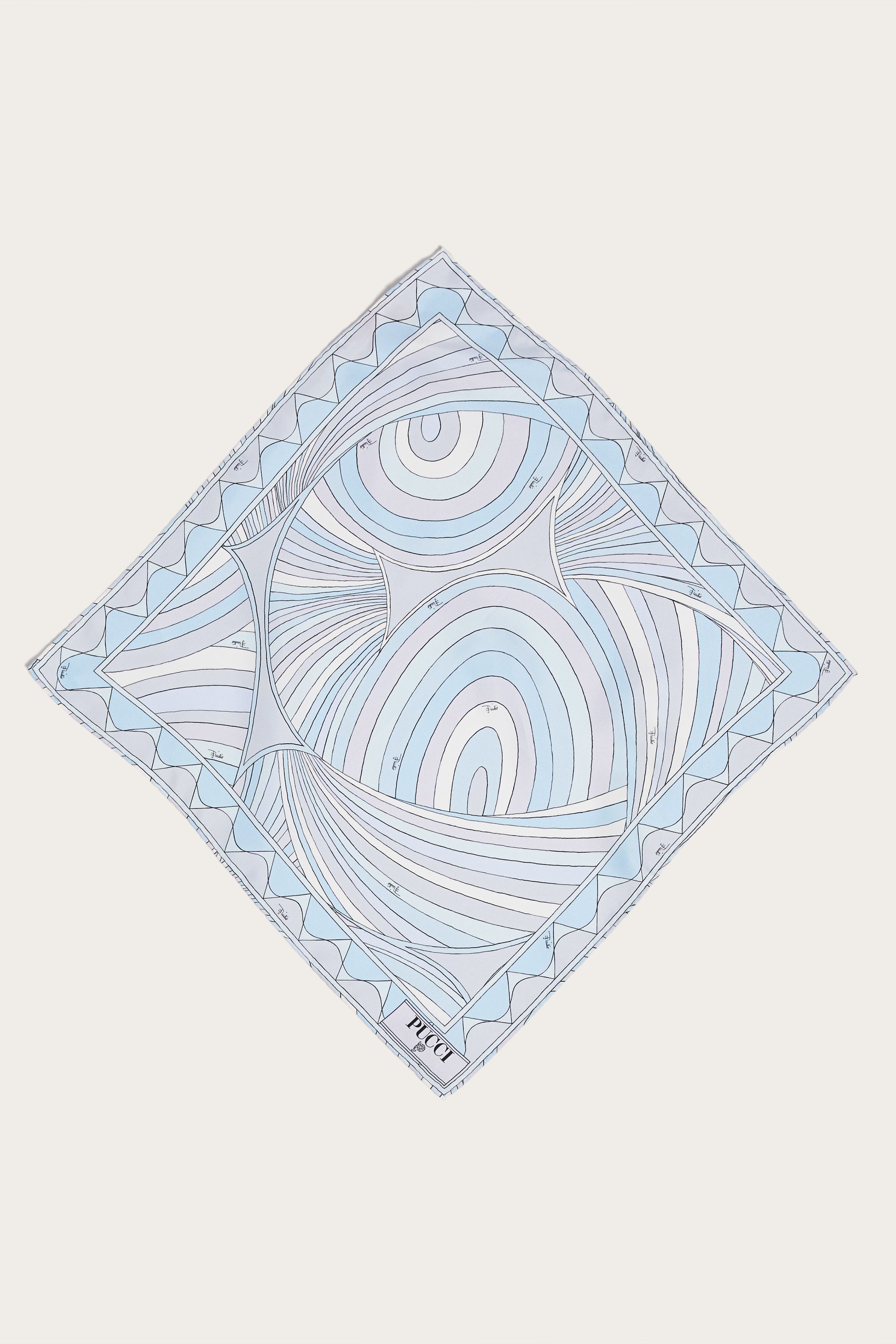 Iride Print Small Silk Scarf