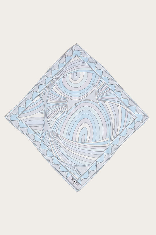 Iride Print Small Silk Scarf