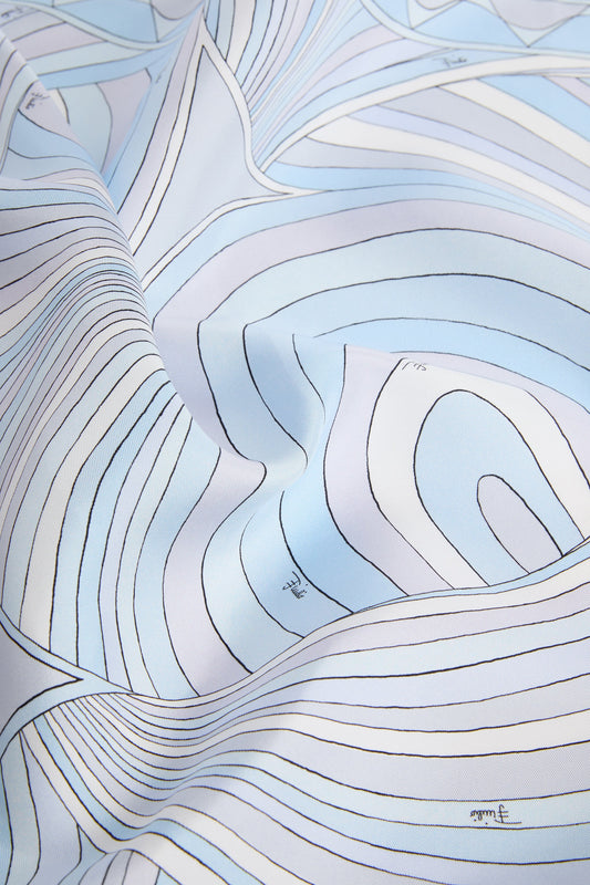 Iride Print Small Silk Scarf