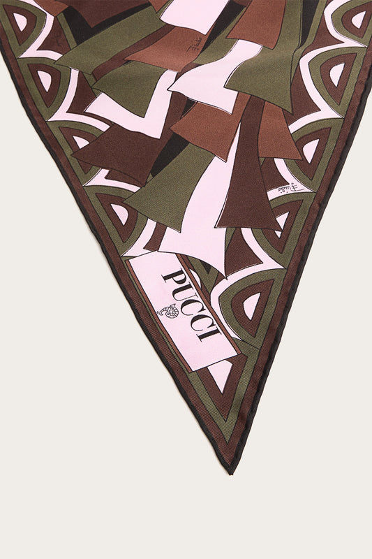 Baiadera Print Silk Triangle Scarf