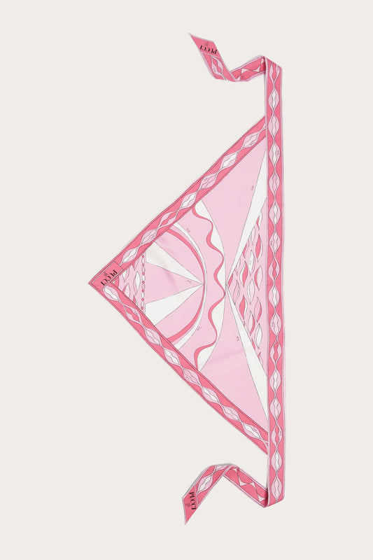 Dune Print Silk Bandeau Triangle