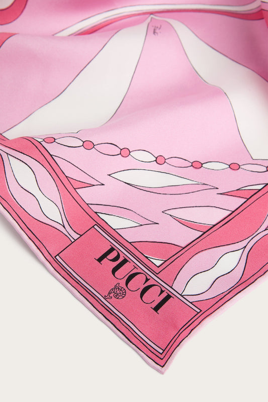 Dune Print Silk Bandeau Triangle
