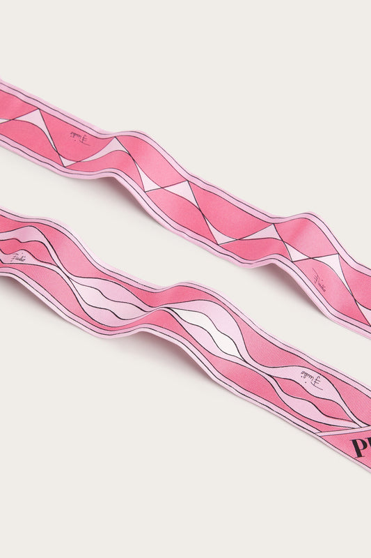 Dune Print Silk Bandeau Triangle