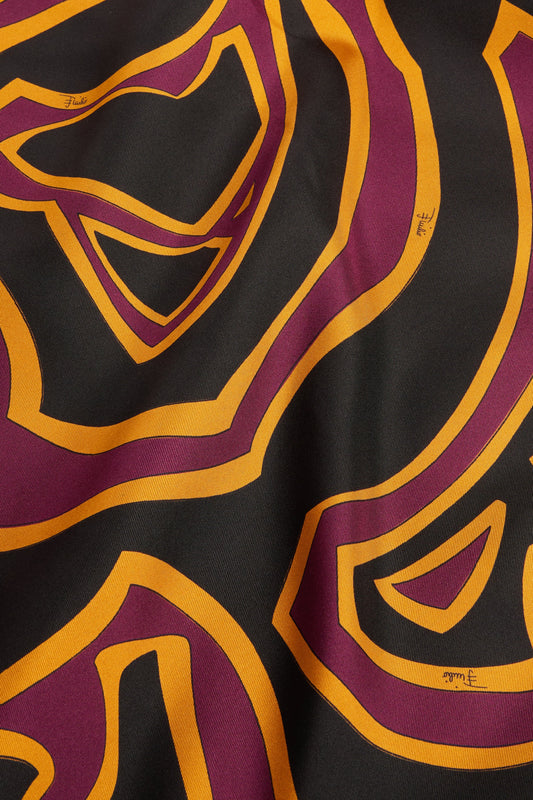 Mixed Print Padded Triangle Scarf
