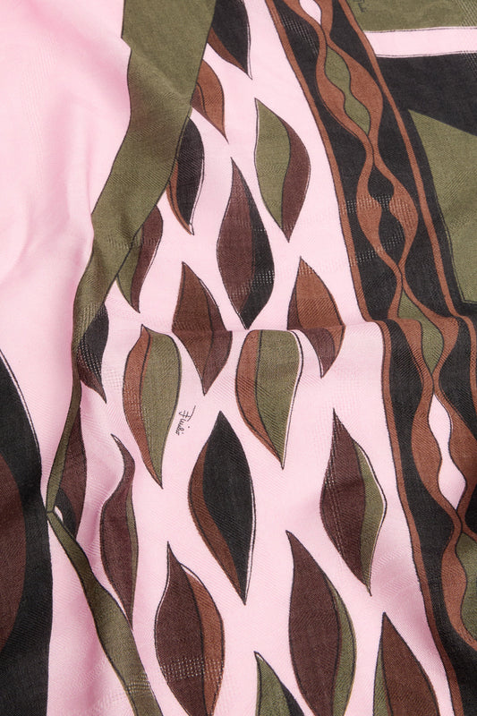 Dune Print Wool and Silk Pashmina