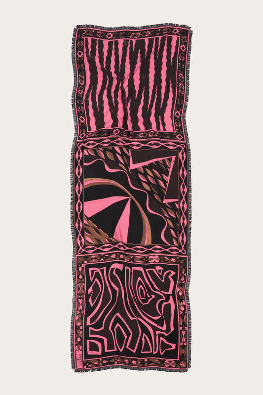 Mixed Print Silk Stole